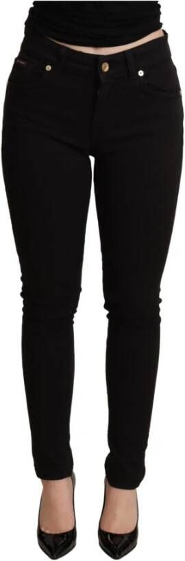 Dolce & Gabbana Zwarte Skinny Denim Stretch Jeans Black Dames