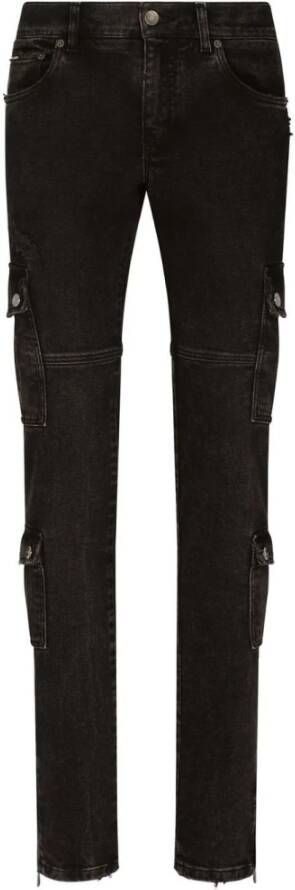 Dolce & Gabbana Slim-Fit Denim Jeans Black Heren