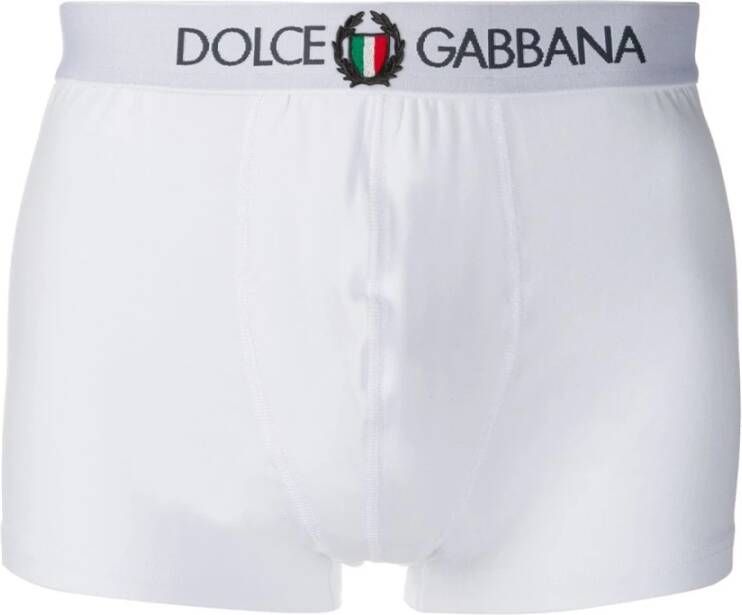 Dolce & Gabbana Logo Boxer Upgrade Katoenmix Luxe Stijl White Heren