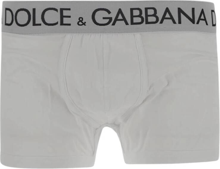 Dolce & Gabbana Premium Stretch Katoenen Boxerset White Heren