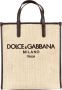 Dolce & Gabbana Beige Canvas Tote Tas met Logo Print Beige Heren - Thumbnail 3