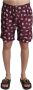 Dolce & Gabbana Stijlvolle zwemshorts met trekkoord en zakken Bruin Heren - Thumbnail 1