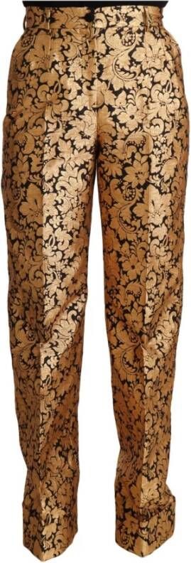 Dolce & Gabbana Straight Trousers Geel Dames