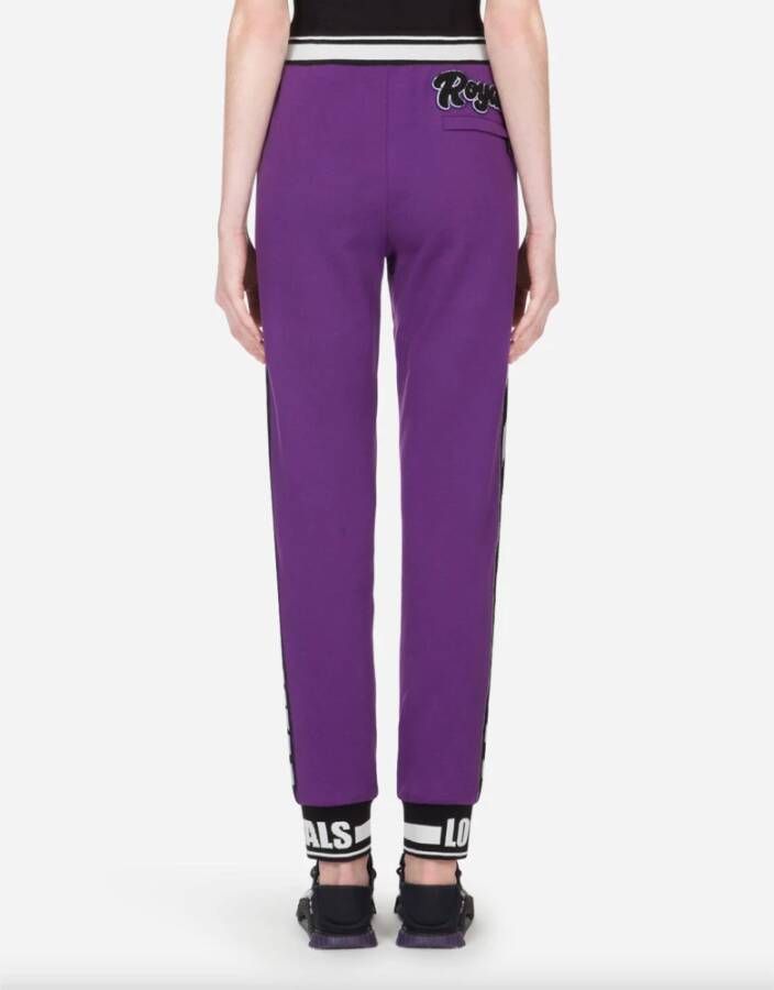 Dolce & Gabbana Straight Trousers Paars Heren