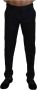 Dolce & Gabbana Zwarte Chino Formele Katoenen Broek MainLine Collectie Black Heren - Thumbnail 1
