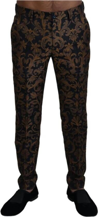 Dolce & Gabbana Leather Trousers Meerkleurig Heren