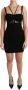 Dolce & Gabbana Luxe Zwarte Stretch Sheath Mini Jurk Black Dames - Thumbnail 1