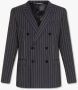 Dolce & Gabbana Striped blazer Grijs Heren - Thumbnail 1