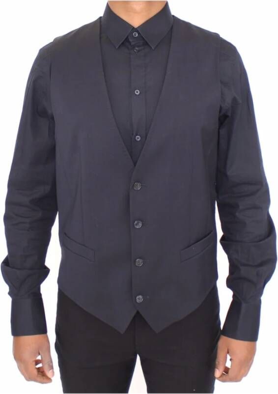 Dolce & Gabbana Suit Vests Blauw Heren