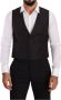 Dolce & Gabbana Grijze Zijden Formele Vest Slim Fit Gemaakt in Italië Gray Heren - Thumbnail 1