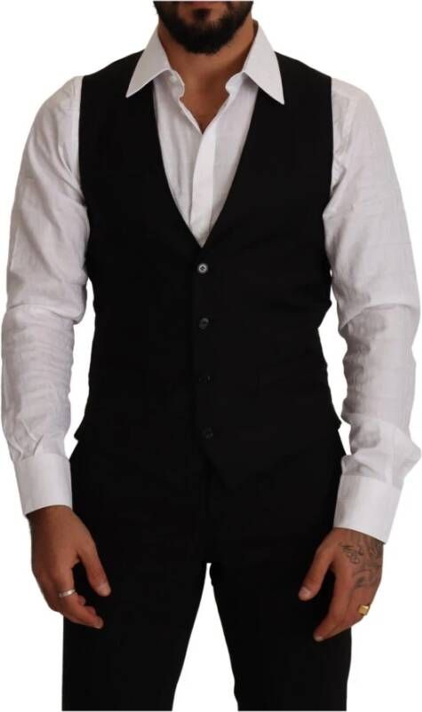 Dolce & Gabbana Suit Vests Zwart Heren