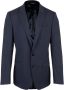 Dolce & Gabbana Blauw Wol Formeel 2-Delig Pak Black Heren - Thumbnail 3