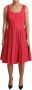Dolce & Gabbana Rode gestippelde mouwloze A-lijn jurk Red Dames - Thumbnail 1