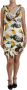Dolce & Gabbana Witte Kokosnootprint Sheath Mini Zijden Jurk Multicolor Dames - Thumbnail 3