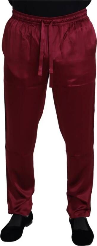 Dolce & Gabbana Slim-fit Trousers Red Heren