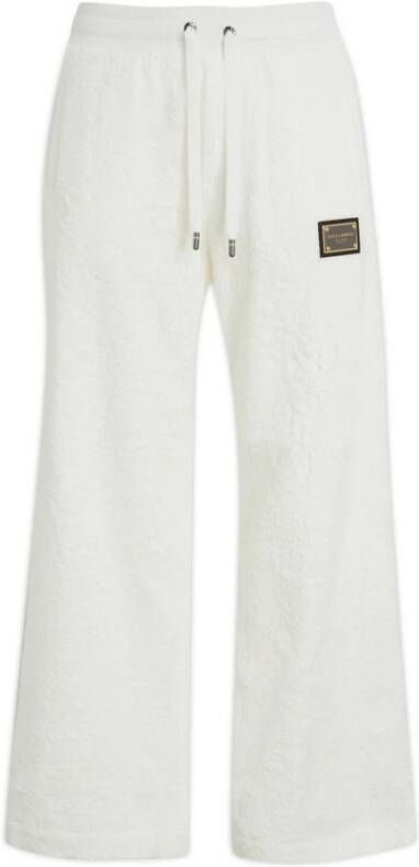 Dolce & Gabbana Comfortabele Stijlvolle Heren Sweatpants White Heren