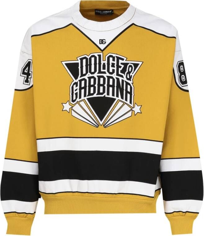 Dolce & Gabbana Sweatshirt Yellow Heren