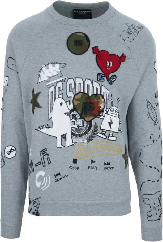 Dolce & Gabbana Sweatshirt Grijs Heren