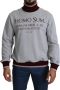 Dolce & Gabbana Latin Phrase Print Turtleneck Sweater Gray Heren - Thumbnail 1