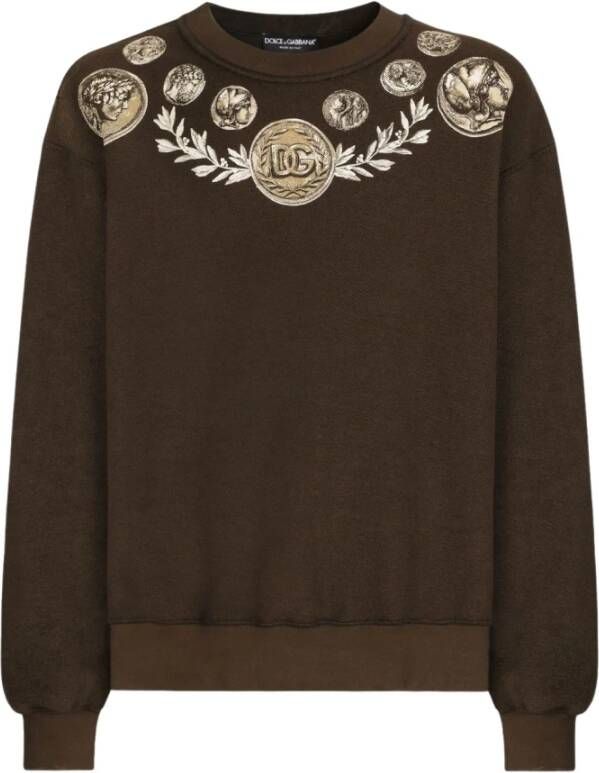 Dolce & Gabbana Sweatshirt Hoodies Bruin Heren