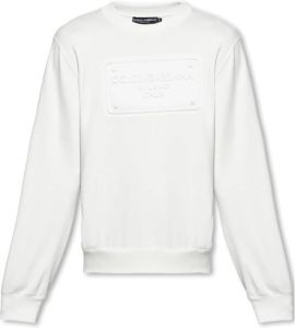 Dolce & Gabbana Sweatshirt met logo Wit Heren