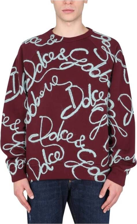 Dolce & Gabbana Sweatshirt Rood Heren