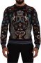 Dolce & Gabbana Geborduurde Cashmere Sweater met DG Crown Brown Heren - Thumbnail 1