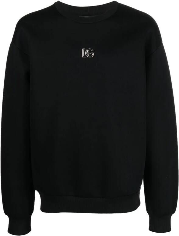 Dolce & Gabbana Trainingsshirt Stijlvol en Comfortabel ML Tour Sweatshirt Black Heren