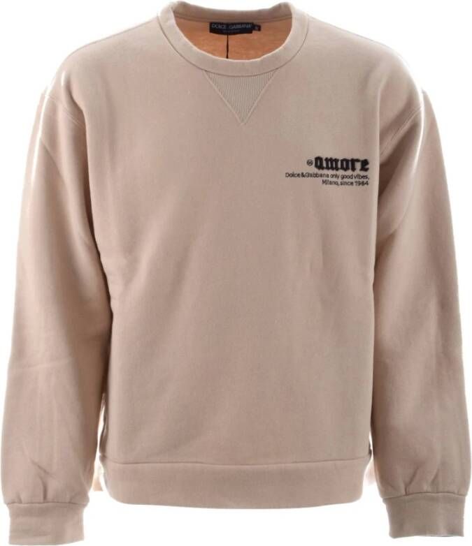 Dolce & Gabbana Sweatshirts Beige Heren