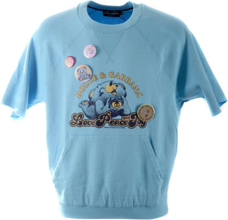 Dolce & Gabbana Sweatshirts Blauw Heren