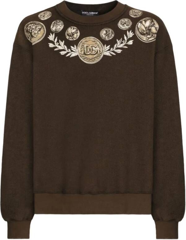 Dolce & Gabbana Sweatshirts Bruin Heren