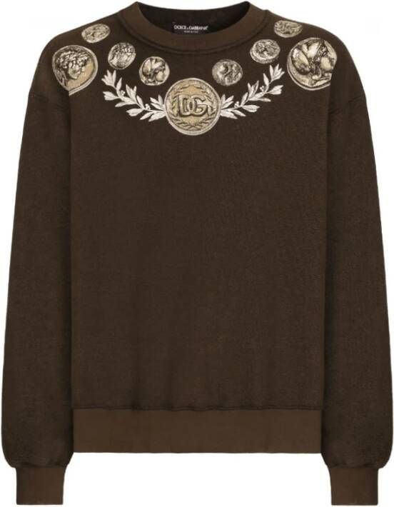 Dolce & Gabbana Sweatshirts & Hoodies Bruin Heren