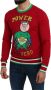 Dolce & Gabbana Red Wool Silk Pig of the Year Sweater Rood Heren - Thumbnail 3