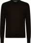 Dolce & Gabbana Zwarte Lichtgewicht Ronde Hals Sweaters Black Heren - Thumbnail 1