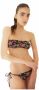 Dolce & Gabbana Bloemen Bandeau Bikini Top Black Dames - Thumbnail 3