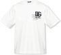 Dolce & Gabbana Witte T-shirts en Polos met Girocollo Logo White Heren - Thumbnail 1