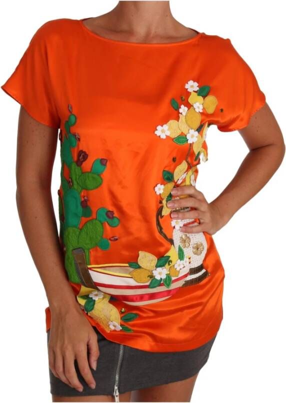 Dolce & Gabbana T-shirt Oranje Dames