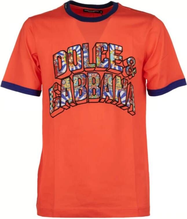 Dolce & Gabbana T-shirt Oranje Heren