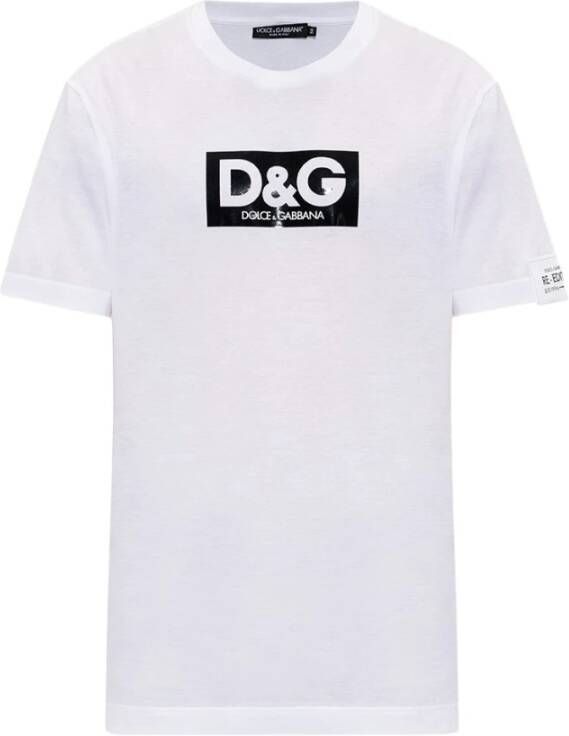 Dolce & Gabbana T-shirt 'Re-Edition S S 1996' collectie White Heren