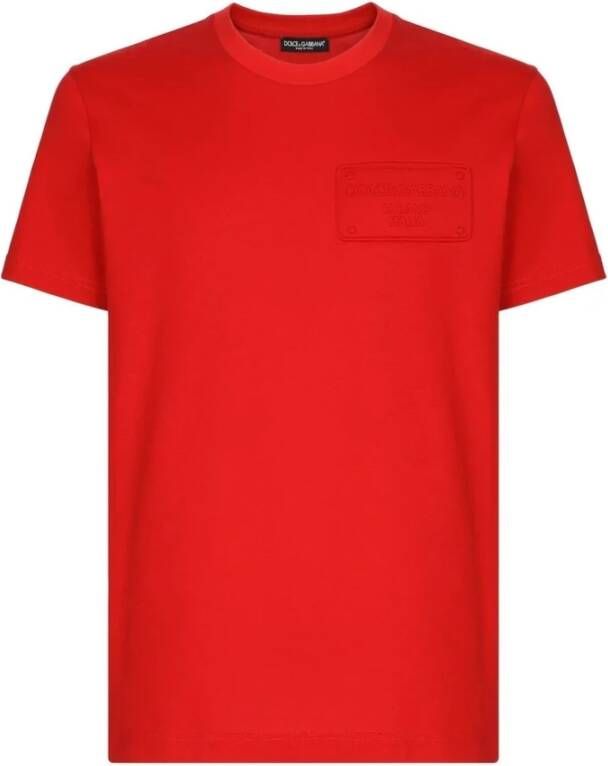 Dolce & Gabbana T-shirt Rood Heren