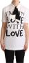 Dolce & Gabbana Witte Katoenen Zijden I'm In Love Top T-shirt White Dames - Thumbnail 3