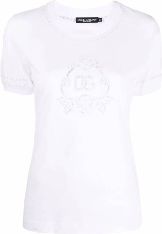 Dolce & Gabbana Upgrade Jouw Garderobe met deze Geweldige Margarita T-Shirt White Dames