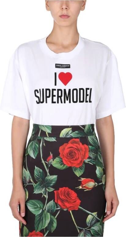 Dolce & Gabbana T-shirt White Dames