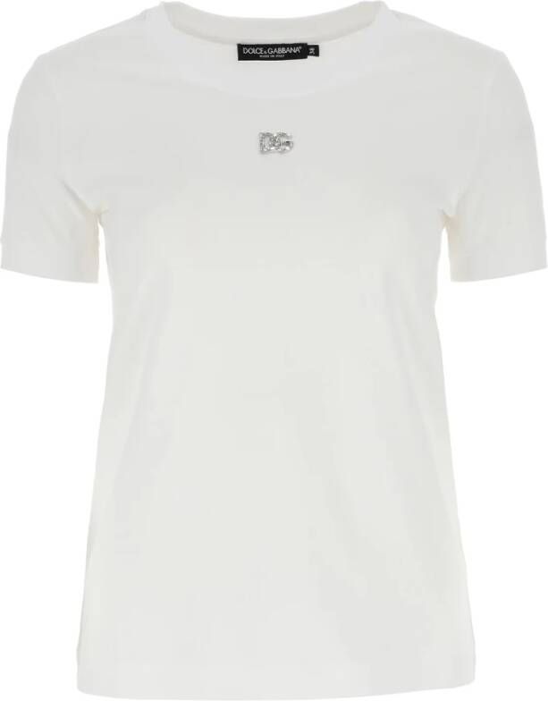 Dolce & Gabbana Stijlvolle T-shirt van hoge kwaliteit White Dames