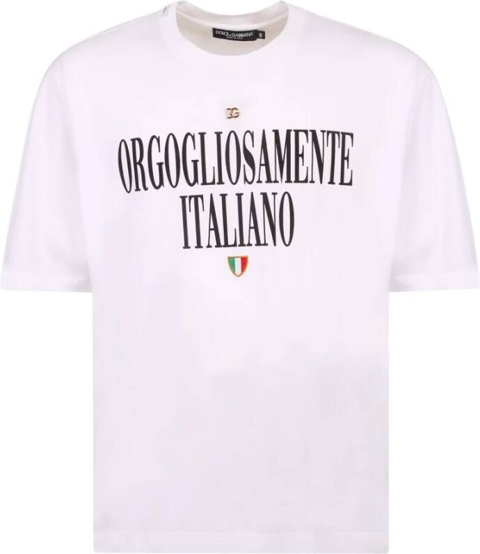 Dolce & Gabbana T-shirt Wit Heren