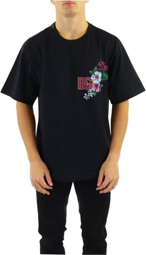 Dolce & Gabbana Stijlvolle Zwarte Sicily T-Shirt voor Heren Black Heren
