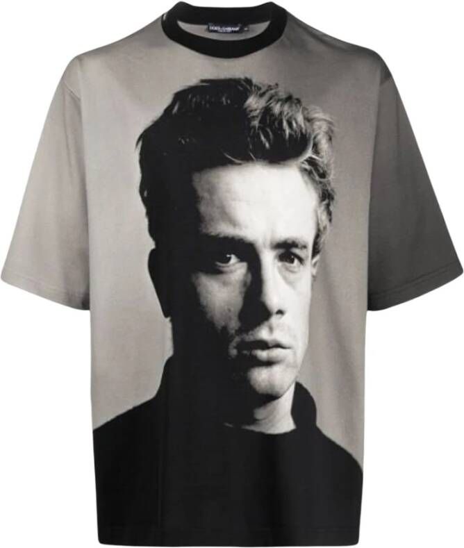 Dolce & Gabbana Heren Katoenen T-Shirt Upgrade met Verfijnde Stijl Black Heren