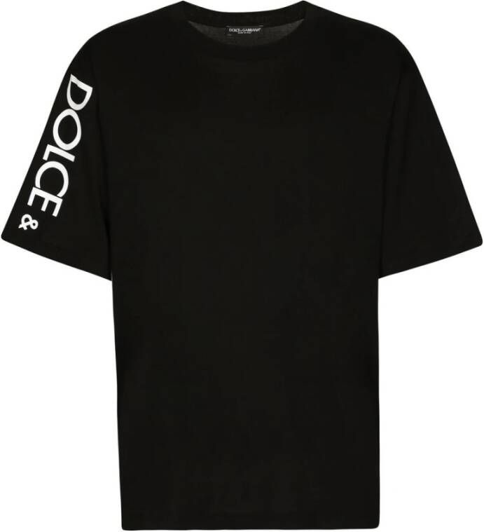 Dolce & Gabbana Sicily DG Oversize Logo T-Shirt Black Heren