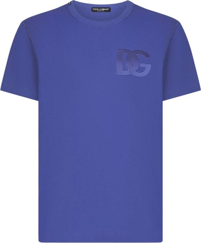 Dolce & Gabbana T-Shirts Blauw Heren