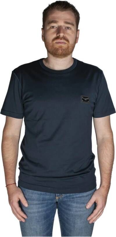 Dolce & Gabbana T-Shirts Blauw Heren